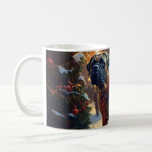 Bullmastiff Christmas Festive Season  Coffee Mug