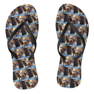 Bullmastiff Christmas Festive Season Flip Flops