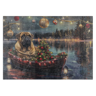 Bullmastiff Christmas Festive Voyage Cutting Board