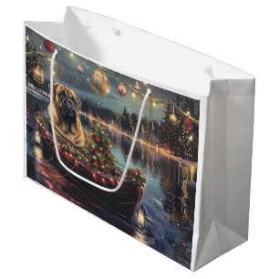 Bullmastiff Christmas Festive Voyage Large Gift Bag