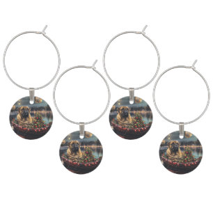 Bullmastiff Christmas Festive Voyage Wine Charm