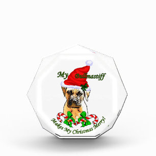 Bullmastiff Christmas Merry Award