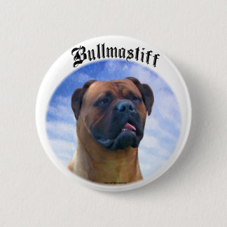 Bullmastiff Clouds Button