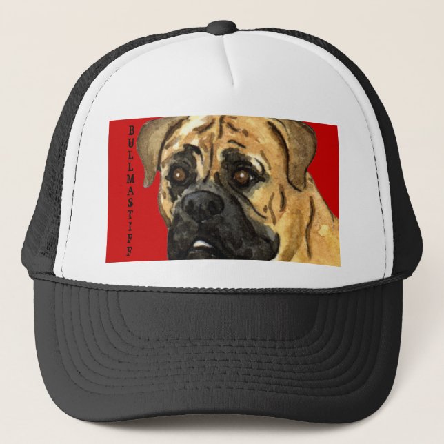 Bullmastiff Color Block Trucker Hat (Front)