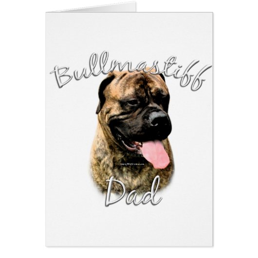 Bullmastiff Dad 2 Cards (Front)