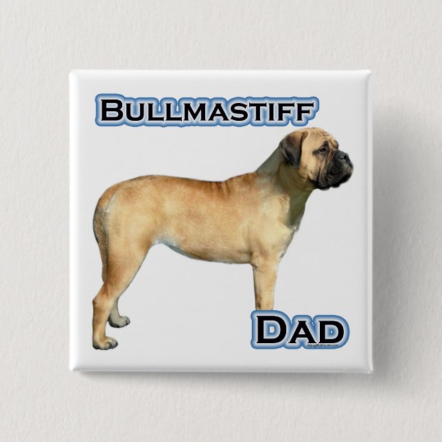 Bullmastiff Dad 4 - Button (Front)