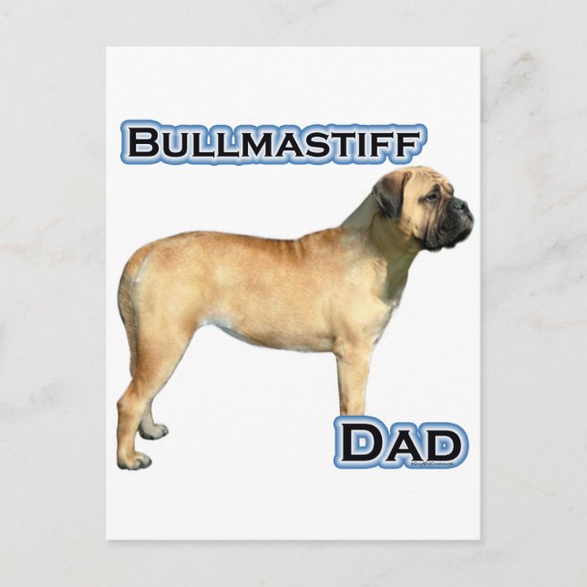 Bullmastiff Dad 4 Postcard (Front)