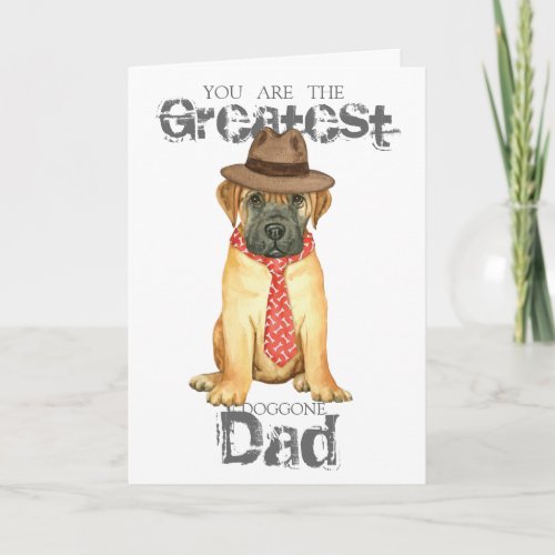 Bullmastiff Dad Card