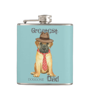 Bullmastiff Dad Flask