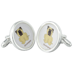 Bullmastiff Dog Design Personalised Cufflinks