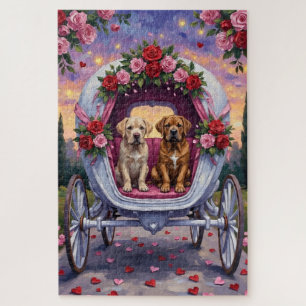 Bullmastiff Dog Valentine's Day Jigsaw Puzzle