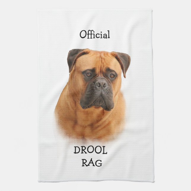 Bullmastiff Drool Rag Towel (Vertical)