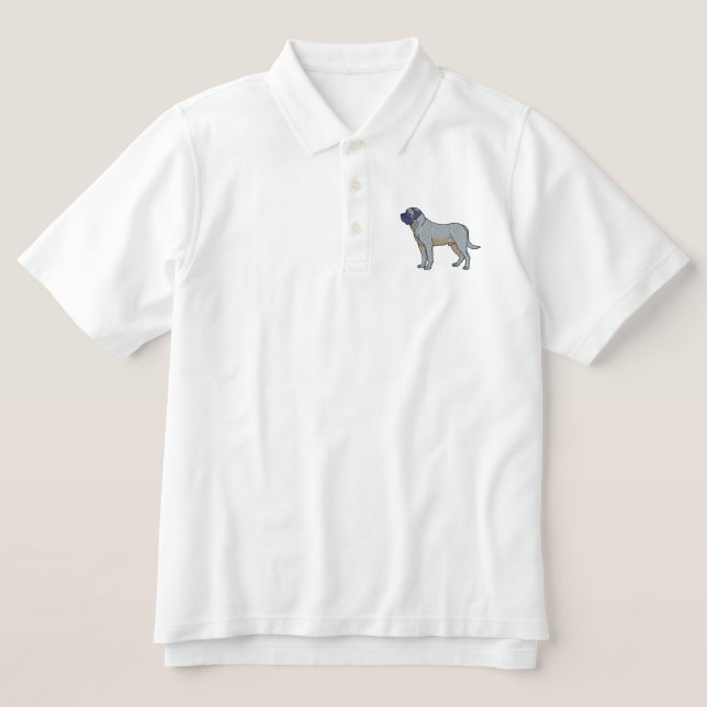 Bullmastiff Embroidered Polo Shirt (Design Front)