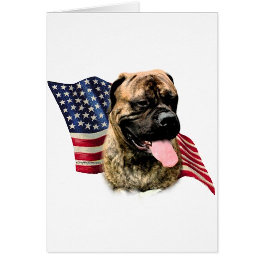 Bullmastiff Flag Cards (Front)