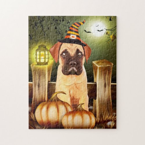 Bullmastiff  Halloween Jigsaw Puzzle