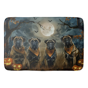Bullmastiff Halloween Spooky Bath Mat