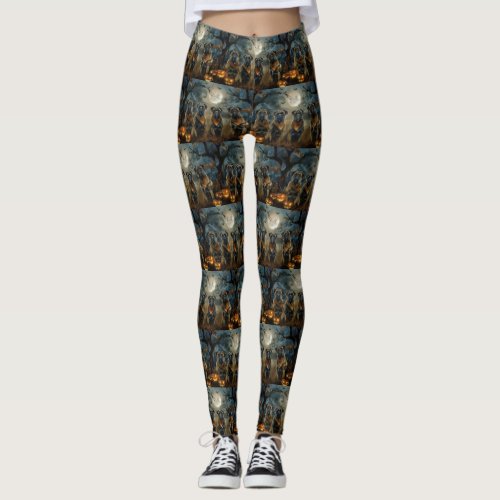 Bullmastiff Halloween Spooky Leggings