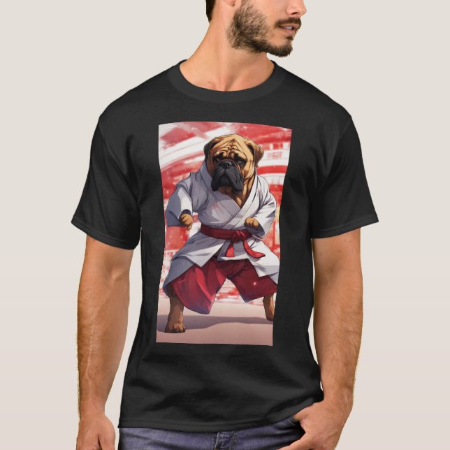 Bullmastiff Karate T-Shirt (Front)