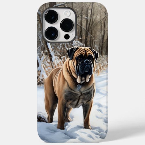 Bullmastiff Let It Snow Christmas Case_Mate iPhone 14 Pro Max Case