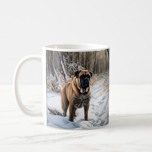 Bullmastiff Let It Snow Christmas Coffee Mug