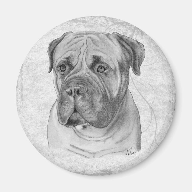 Bullmastiff Magnet (Front)