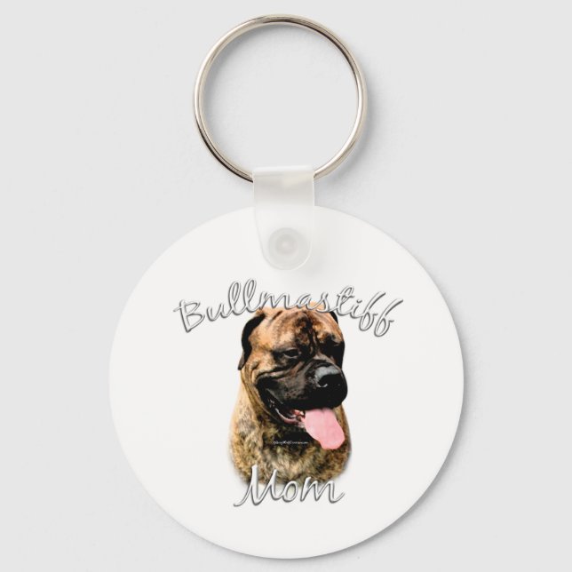 Bullmastiff Mom 2 Keychain (Front)