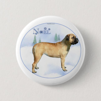 Bullmastiff Noel Button