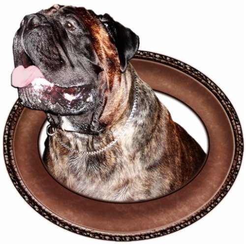 Bullmastiff Ornaments Sculpture Cutout Ornaments