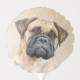 Bullmastiff Painting - Cute Original Dog Art Balloon