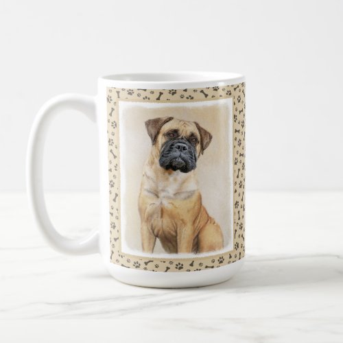 Bullmastiff Painting _ Cute Original Dog Art Coffee Mug