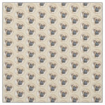 Bullmastiff Painting - Cute Original Dog Art Fabric
