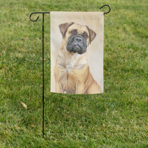 Bullmastiff Painting _ Cute Original Dog Art Garden Flag