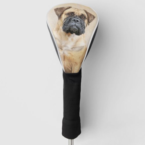 Bullmastiff Painting _ Cute Original Dog Art Golf Head Cover