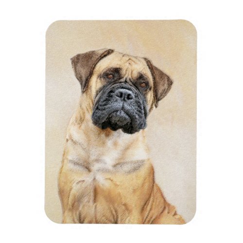 Bullmastiff Painting _ Cute Original Dog Art Magnet