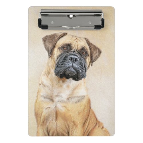 Bullmastiff Painting _ Cute Original Dog Art Mini Clipboard