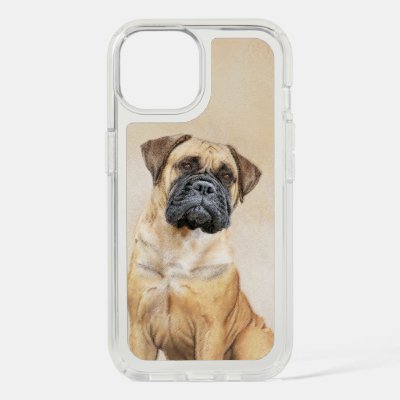 Bullmastiff Painting - Cute Original Dog Art iPhone 15 Case