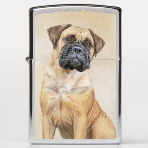 Bullmastiff Painting _ Cute Original Dog Art Zippo Lighter