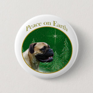 Bullmastiff Peace Button
