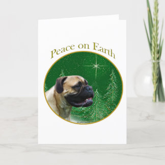 Bullmastiff Peace Holiday Card