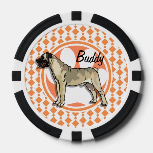 bullmastiff poker chips