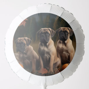Bullmastiff Puppy Autumn Delight Pumpkin Balloon