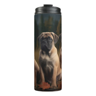 Bullmastiff Puppy Autumn Delight Pumpkin Thermal Tumbler
