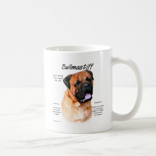 Bullmastiff red History Design Coffee Mug