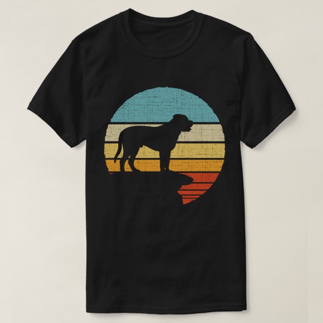  Bullmastiff Retro Vintage Dog Puppy Owner  T-Shirt (Design Front)