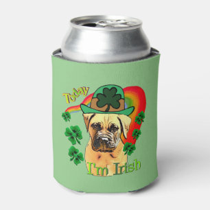 Bullmastiff Saint Patricks Day Can Cooler