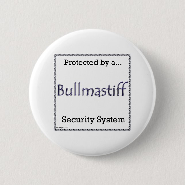 Bullmastiff Security System - Button (Front)