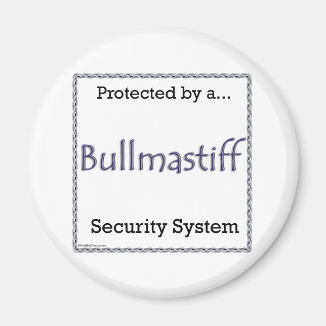 Bullmastiff Security System - Magnet (Front)