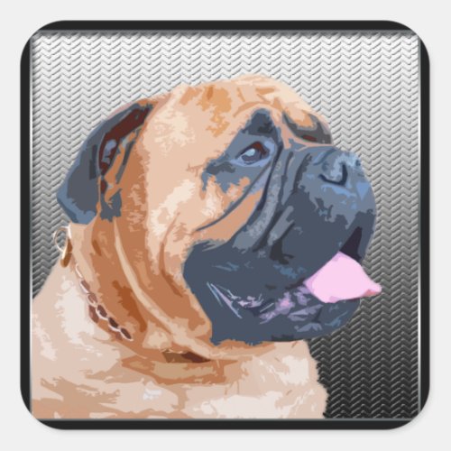 Bullmastiff Square Sticker