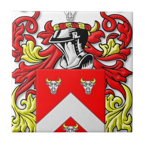 Bullock Coat of Arms Ceramic Tile