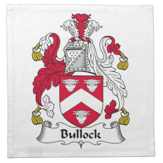Bullock Family Crest Cloth Napkin